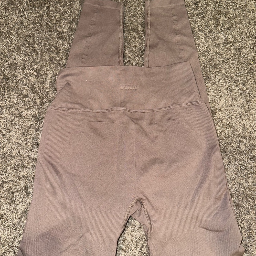 PINK Victoria's Secret Mauve Seamless Leggings